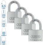 ABUS 727TI/40 Quads lakat szett - 4 db egységkulcsos lakat (10056436-01)
