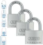 ABUS 727TI/40 Triples lakat szett - 3 db egységkulcsos lakat (10056434-01)