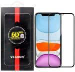 Apple 11 Pro / X / XS üvegfólia, tempered glass, előlapi, edzett, hajlított, fekete kerettel, Veason 6D Pro