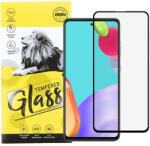  Samsung Galaxy A52 4G/5G / A52s 5G / A53 5G üvegfólia, tempered glass, előlapi, 9D, edzett, hajlított, fekete kerettel