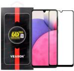  Samsung Galaxy A33 5G üvegfólia, tempered glass, előlapi, edzett, hajlított, fekete kerettel, Veason 6D Pro