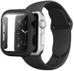 Utángyártott Apple Watch szíj, 45mm szilikon óraszíj és tok fekete (OS-0374)