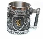Tole 10 Imperial Cana Medievala Lion Emblem 11.5cm 400ml decorat 360grade Tole 10 Imperial 39381
