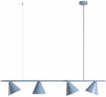 ALDEX 1108L16 | Form-AL Aldex függeszték lámpa elforgatható alkatrészek 4x E27 pasztell kék, fehér (1108L16)