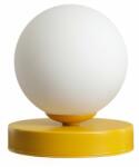 ALDEX 1076B14_S | Ball-AL Aldex asztali lámpa gömb 17cm vezeték kapcsoló 1x E14 sárga, opál (1076B14_S)