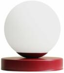 ALDEX 1076B15_S | Ball-AL Aldex asztali lámpa gömb 17cm vezeték kapcsoló 1x E14 bordó, opál (1076B15_S)