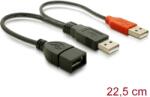 Delock USB 2.0 (A) anya - 2x USB 2.0 (A) apa kábel 20cm Delock [65306]