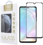 Huawei P30 Lite üvegfólia, tempered glass, előlapi, 10D, edzett, hajlított, fekete kerettel