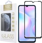 Xiaomi Redmi 9A / 9AT / 9i / 9C üvegfólia, tempered glass, előlapi, 10D, edzett, hajlított, fekete kerettel