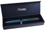 Pentel Rollertoll, 0, 35 mm, rotációs, matt türkiz tolltest, PENTEL "EnerGel BL-2507" kék (BL2507S-CK)