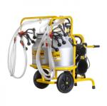AgroElectro Aparat de muls oi, 4 posturi, 2 bidoane aluminiu de 30 litri