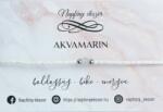 Napfény ékszer Akvamarin fehér mini gyöngy karkötő