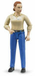 BRUDER - figurina femeie cu pantaloni albastri (BR60408)
