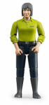 BRUDER - figurina femeie cu pantaloni albastru inchis (BR60405)
