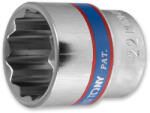 KING TONY Dugókulcs - crowafej 3/8" 12 lap normál 22 mm (333022M)