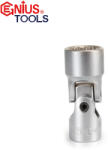 Genius Tools Dugókulcs - crowafej 3/8" csuklós 15 mm Genius (355615)