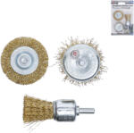 Kraftmann by BGS Drótcsiszoló kefe készlet 3 részes 25 - 50 mm - Kraftmann (9-50903)