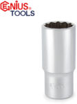 Genius Tools Dugókulcs - crowafej 3/8" 12 lap hosszú 22 mm Genius (336322)