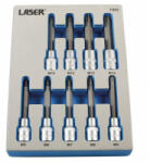 Laser Tools Rátűzőkulcs készlet 1/2" Ribe lyukas 9 db-os M5 - M14 x 110 mm (LAS-7351)
