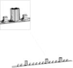 BGS technic Dugókulcstartó sín 1/4" 15 db-os BGS (9-2120)