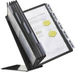 Durable Bemutatótábla tartó, 10 panelhez Vario asztali, A4, fekete (557001) - tobuy