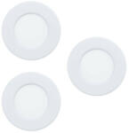 EGLO Süllyesztett LED spot lámpa 8, 1 W, melegfehér, fehér színű, három darabos - Fueva Eglo 99135 (99135)