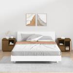 vidaXL Noptiere, 2 buc. , maro miere, 50x34x50 cm, lemn masiv de pin (814486)