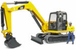 BRUDER - mini excavator cat cu muncitor (BR02466)