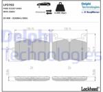 DELPHI set placute frana, frana disc DELPHI LP3702