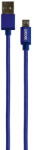 Grixx Cablu date GRIXX - Micro USB to USB, impletit, lungime 1m - albastru (GRCAMUSBFBL01) - vexio
