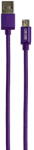 Grixx Cablu date GRIXX - Micro USB to USB, impletit, lungime 1m - mov (GRCAMUSBFPU01) - vexio