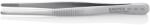 KNIPEX preciziós csipesz egyenes, kerekített, fogazott, 2. x120mm (92 64 43)