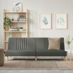 vidaXL Canapea extensibilă, gri închis, material textil (351882) Canapea