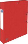 OXFORD Mapa A4, carton MultiStrat 390g/mp, cu elastic, 40mm latime, OXFORD Top File - rosu (OX-400114372)