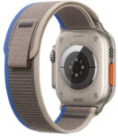 Hoco Curea nylon Hoco Nylon Strap compatibila cu Apple Watch 1/2/3/4/5/6/SE, 38/40/41mm, Albastru/Gri