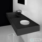Laufen Kartell By Laufen 120x46 cm-es mosdó jobb oldali polccal, 1 csaplyukkal, matt fekete H8133327161111 (H8133327161111)