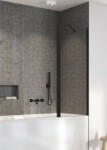 Radaway Nes Black PND II jobbos kádparaván 120x150 átlátszó üveg, fekete profil 100091205401R (10009120-54-01R)