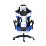 Herzberg Herzberg HG-8082 tri-színű gaming és irodai szék T-alakú díszítéssel, kék (HG-8082_BLU)