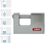 ABUS 888/95 tömb lakat 5 db pontfuratos kulcs (10086511-01)
