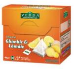VEDDA Ceai Vedda ginger lemon 20 piramide x 2g (DCVEDDA20PYRGLEM)