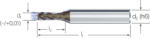 MIKRON 175422 1, 50 CrazyMill Cool-A VHM SNP