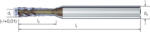 MIKRON 175426 1, 00 CrazyMill Cool-C VHM SNP