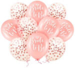 Party Pal Set 10 baloane latex rose gold Bride to be si confetti 30 cm