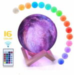  Alum online Színes Hold lámpa 15cm, 16 színben
