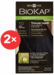BioKap Nutricolor Delicato Natural Black Gentle Dye 1.00 (2× 140 ml)
