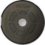 GazoFitness Reinforced plastic weight plate with rubber coating (1, 25 kg) (GGF_GST125KG)