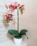  1 szálas kerámia kaspós orchidea dekor (1szalasorchidea)