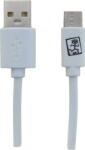 2GO 795925, 1 m, Micro-USB B, USB C Alb (795925)