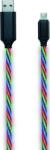 2GO 797145 "Tricolor" LED-Beleucht. Micro USB 1m, Multicolor (797145)