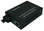 Transcom Media Convertor Transcom 10/100M 1310/1550nm WDM, 8 DIP switch Type A Singlemode 20km, conector SC (TS-100-BD-20A-8DIP)
